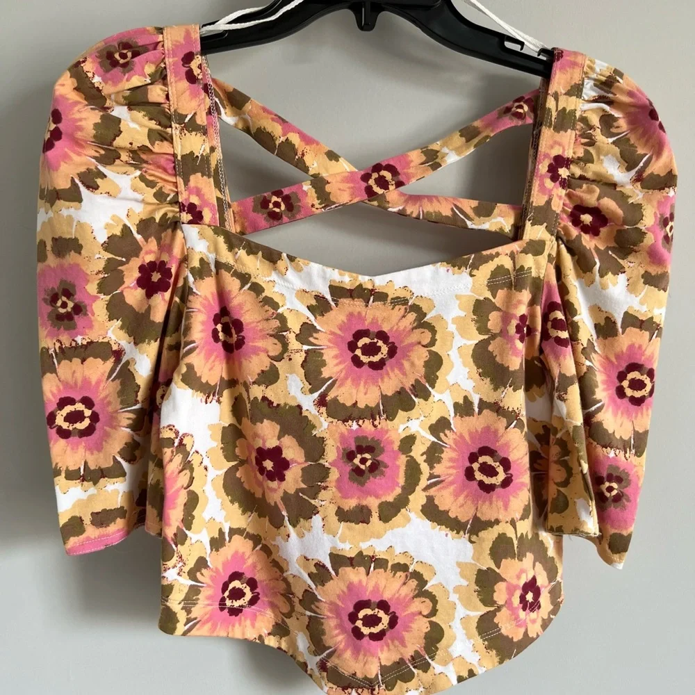 🌻🚨🆕FINAL SALE PRICE🚨FREE PEOPLE GIVE ME MORE TOP-IVORY COMBO - Picture 13 of 16